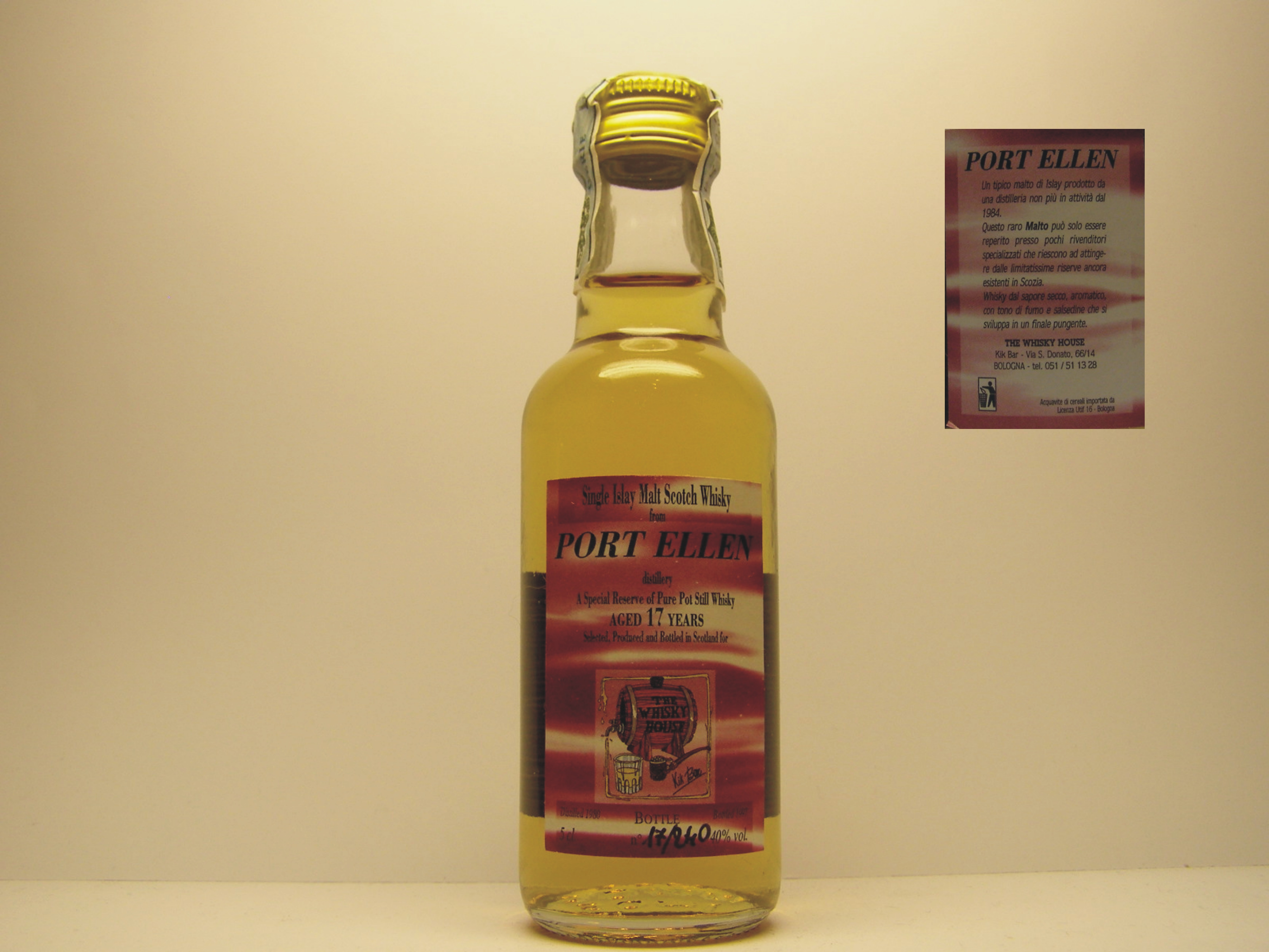 SIMSW 17yo 1980-1997 "Whisky House" 5cl 40%vol.